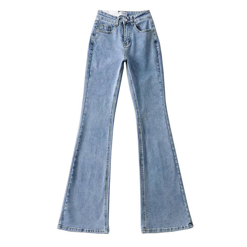 Women's Love Fart Pocket Flare Jeans - ROUTINE FASHION